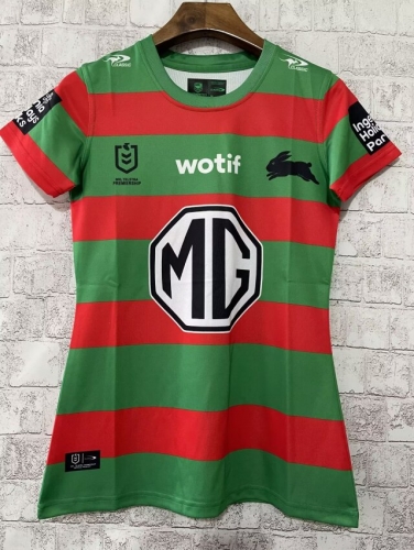 2024 Women South Sydney Rabbitohs Green Thailand Rugby Shirts-805