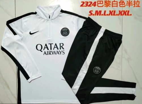 2023/24 Paris SG White Thailand Soccer Uniform-815