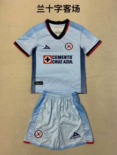 2023/24 Cruz Azul Away Light Blue Soccer Uniform-208