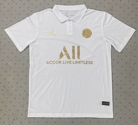 2023/24 PSG White Thailand Soccer Polo Shirts-510