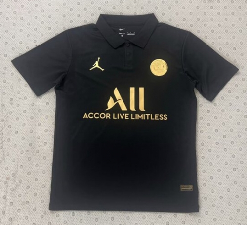 2023/24 PSG Black Thailand Soccer Polo Shirts-510