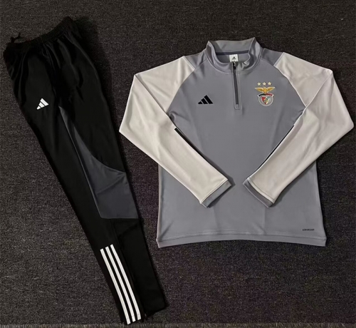 2023/24 Benfica Gray Thailand Tracksuit Uniform-522