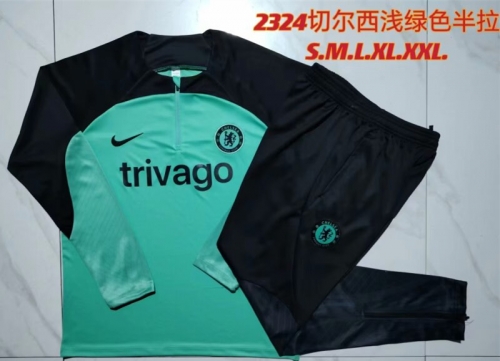 2023/24 Chelsea Green Thailand Soccer Tracksuit Uniform-815