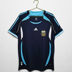 06 Retro Version Argentina Away Blue & Purple Thailand Soccer Jersey AAA-503/710/811