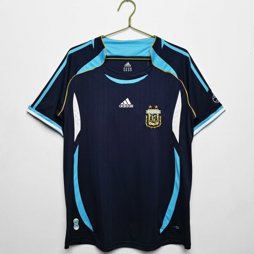 06 Retro Version Argentina Away Blue & Purple Thailand Soccer Jersey AAA-503/710