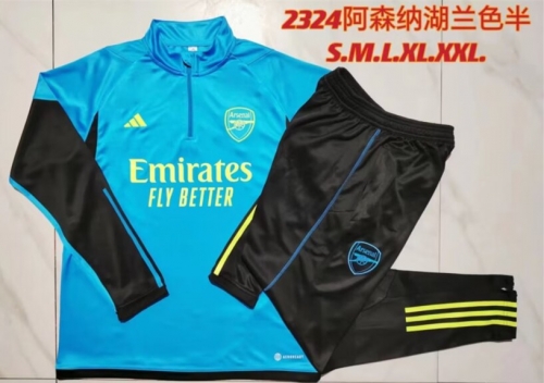 2023/24 Arsenal Light Blue Soccer Tracksuit Uniform-815