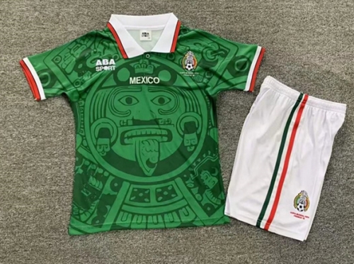 98 Retro Version 2022/23 Mexico Green Soccer Uniform-1040/811