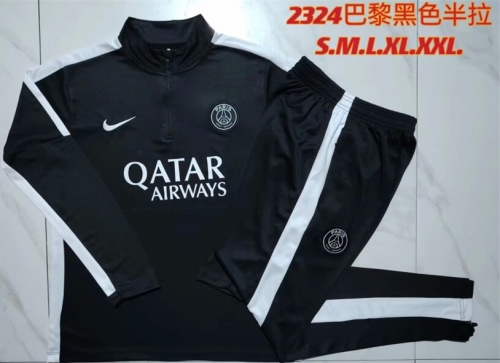 2023/24 Paris SG Black Thailand Soccer Uniform-815