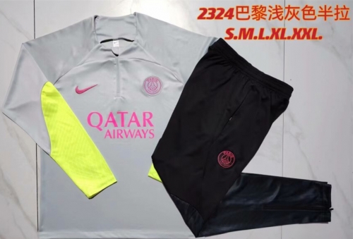 2023/24 Paris SG Light Gray Thailand Soccer Uniform-815