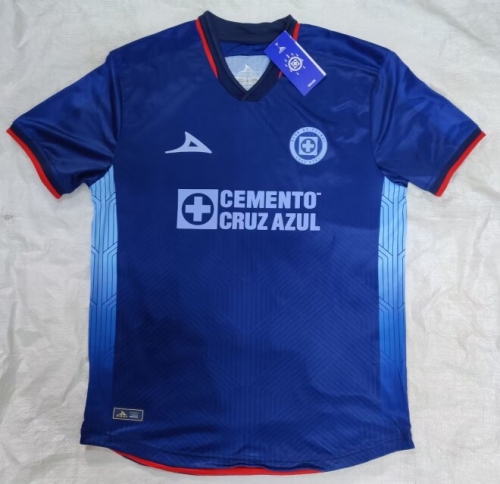 Player Version 2023/24 Cruz Azul 2nd Away Blue Thailand Soccer Jersey AAA--912