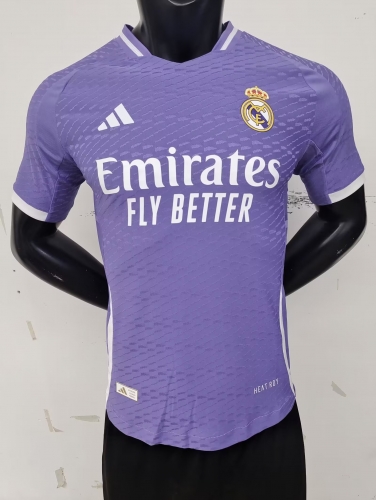 Player Version 2024/25 Real Madrid Light Purple Thailand Soccer Jersey AAA-MY