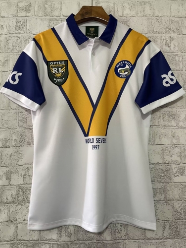 Retro Version Manly-Warringah Sea Eagles Away White Thailand Rugby Shirts-805