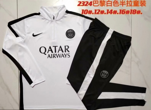 Kids 2023/24 Paris SG White Kids/Youth Thailand Soccer Uniform-815