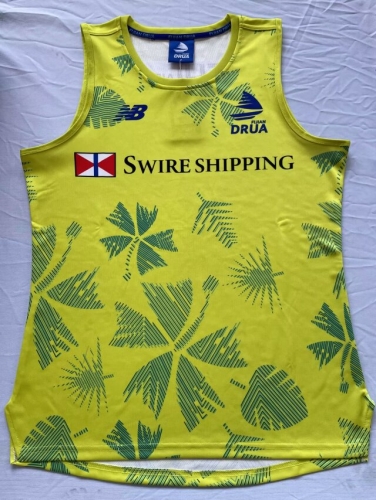 2024 Fiji Fluorescent green Thailand Rugby Shirts-805