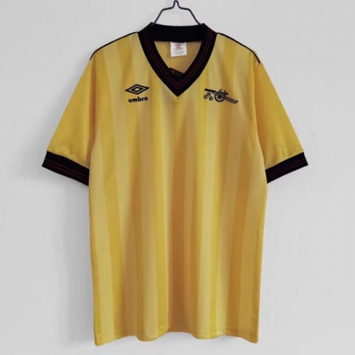 83-86 Retro Version Arsenal Away Yellow Thailand Soccer Jersey AAA-710