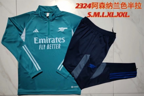 2023/24 Arsenal  Blue Soccer Tracksuit Uniform-815