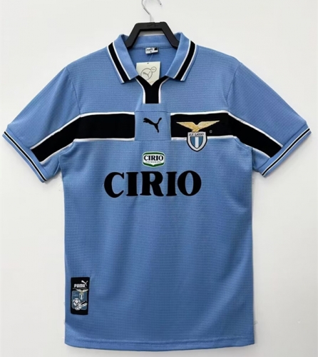 98-99 Retro Version Lazio Home Blue Thailand Soccer Jersey AAA-710/811/503