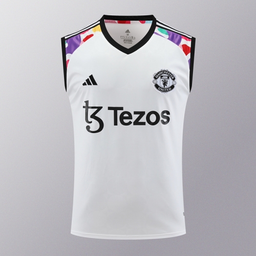 2024/25 Manchester United White Thailand Soccer Training Vest-418