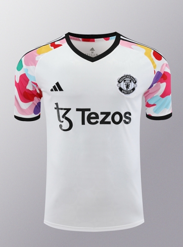 2024/25 Manchester United White Thailand Soccer Training Jerseys-418