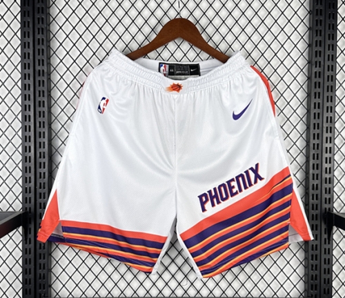 2024 Season Phoenix Suns Home White NBA Shorts-311