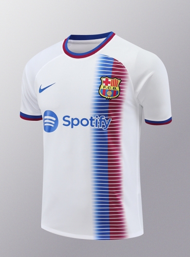 2024/25 Barcelona White & Blue Thailand Soccer Training Jersey AAA-418