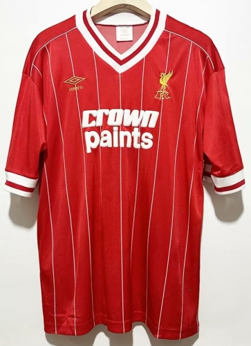 1982/83 Retro Version Liverpool Home Red Thailand Soccer Jersey AAA-2011