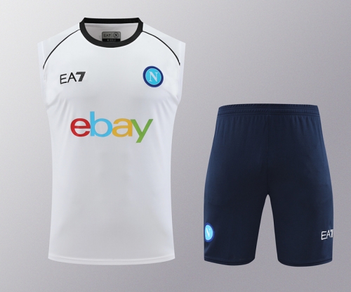 2024/25 SSC Napoli White Thailand Soccer Training Vest Uniform-418
