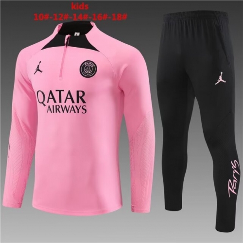 Kids 2023/24 Paris SG Pink Kids/Youth Thailand Soccer Uniform-801