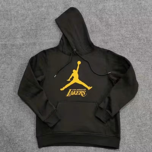 NBA Los Angeles Lakers Black Tracksuit Top With Hat-308