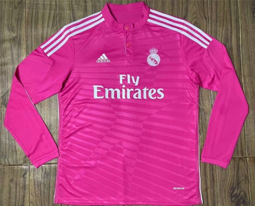 1415 Retro Version Real Madrid Red LS Thailand Soccer Jersey AAA-301/601