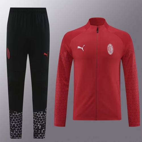 2023/24 AC milan Red Soccer Jacket Uniform-LH