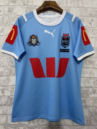 2024 Langholden Away Light Blue Thailand Rugby Shirts-805