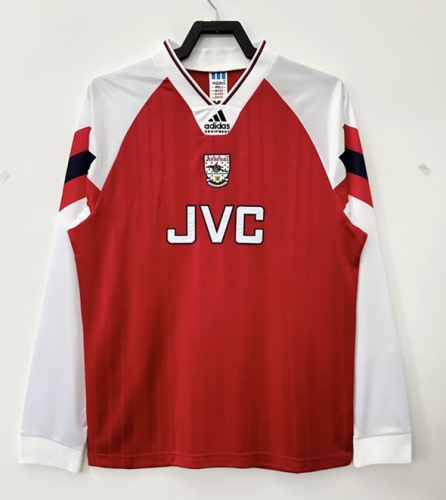 92-94 Retro Version Arsenal Home Red LS Thailand Soccer Jersey AAA-811