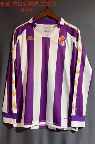 2023/24 Real Valladolid Home Pink & White LS Thailand Soccer jersey AAA-709