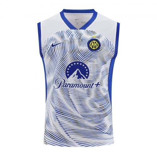 2023/24 Inter Milan Blue & White Thailand Soccer Training Vest-418