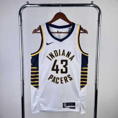 2023 Season Indiana Pacers NBA Home White #43 Jersey-311