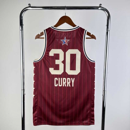 All Star 2024 Season NBA Red #30 Jersey-311