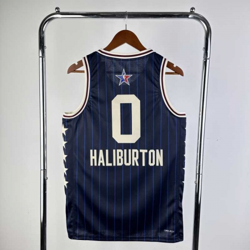 All Star 2024 Season NBA Royal Blue #0 (HALIBURTON ) Jersey-311