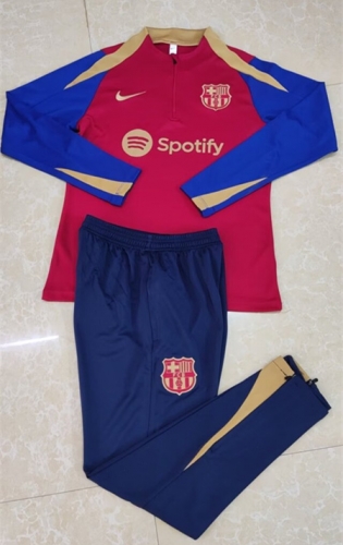 2023/24 Barcelona Red Thailand Soccer Tracksuit Uniform-411