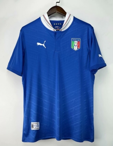 12 UEFA European Italy Home Blue Thailand Soccer Jersey AAA-301