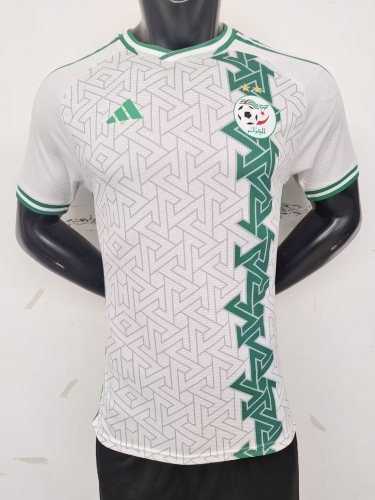 #A22 Player Version 2023/24 Algeria White Thailand Soccer Jersey AAA-MY