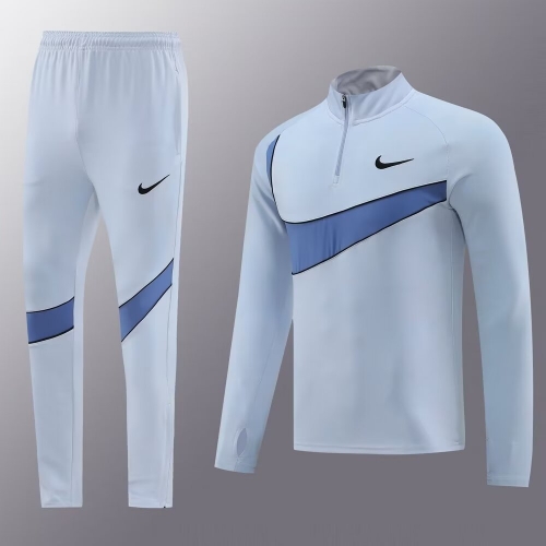 #NB07 Nike Gray & Blue Tracksuit Uniform-LH