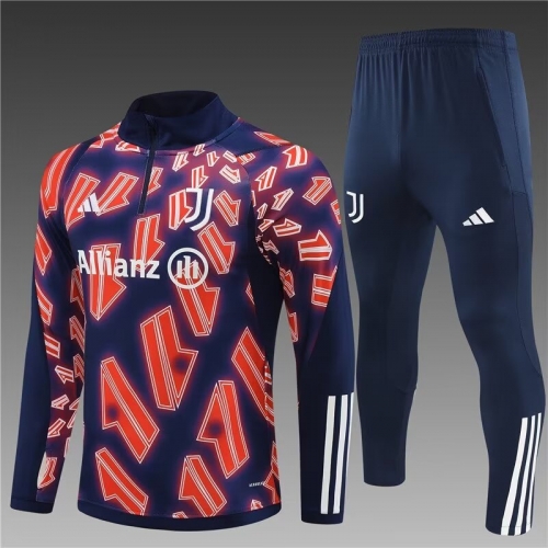 2023/24 Juventus FC Blue & Pink Thailand Soccer Tracksuit Uniform-801