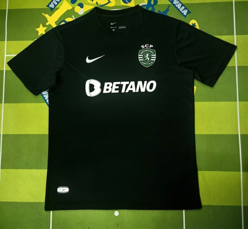 2023/24 Sporting Clube de Portugal 4nd Away Black Thailand Soccer Jersey AAA-522/510