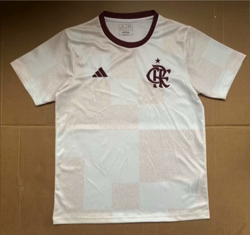 2024/25 CR Flamengo White Thailand Soccer Training Jerseys-1095