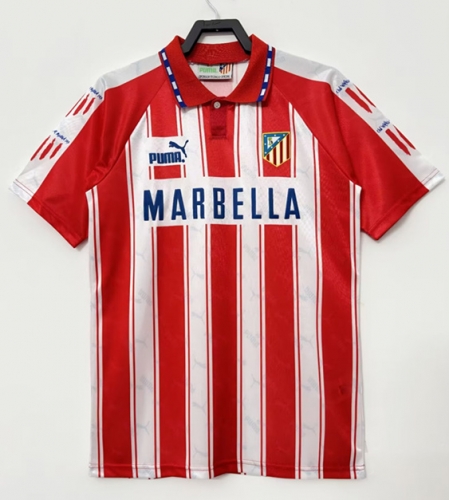 94-95 Retro Version Atlético Madrid Red & White Thailand Soccer Jersey AAA-811/522/709