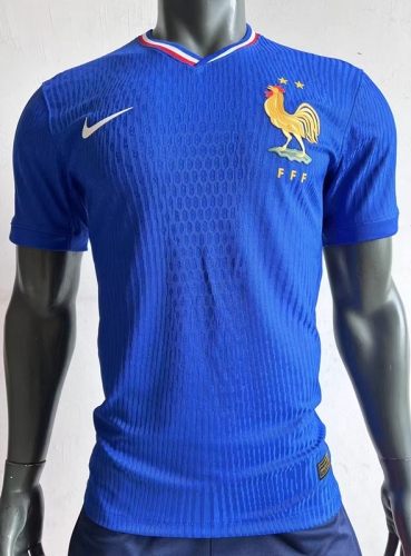 Player Version 2024/25 France Home BlueThailand Soccer Jersey AAA-308/MY/703