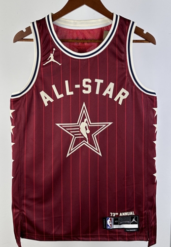 All Star 2024 Season NBA Red #1 Jersey-311