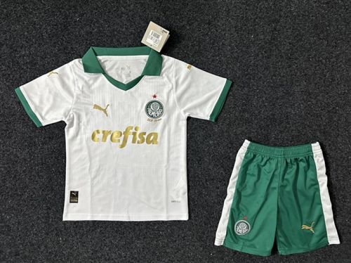 2024/25 SE Palmeiras White Kids/Youth Soccer Uniform-507/522/123