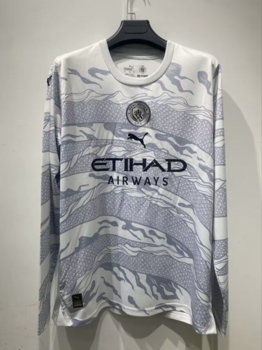 2024/25 Special Version Manchester City Dray White LS Thailand Soccer Jersey AAA-410/709